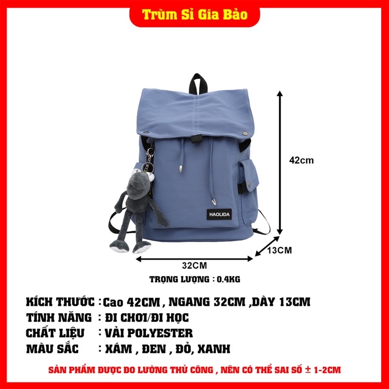 Cặp đi học nam nữ Ulzzang basic thời trang, balo túi sách đựng laptop phong cách Unisex Hàn Quốc cho học sinh, sinh viên