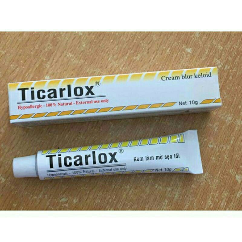 Bôi mờ sẹo Ticarlox hàng chính hãng(10g)