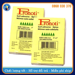 Giấy Note Pronoti 3x2 Vàng - Giấy Nhớ Ghi Chú Tiện Dụng