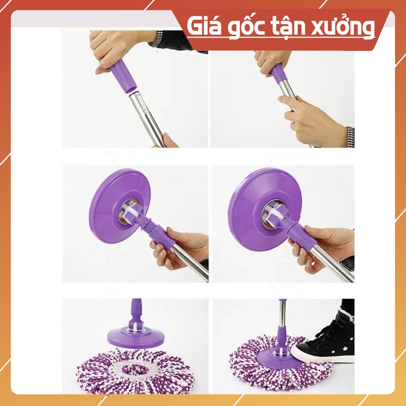 Cây lau nhà Pulito 360 độ, giá rẻ,tiện lợi, dễ dàng vệ sinh