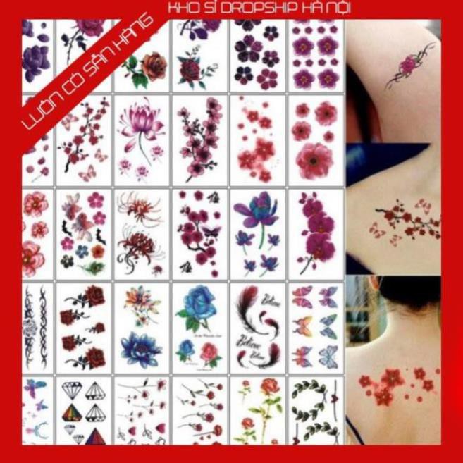 Hình xăm mini nhỏ đẹp dán chân tay lưng tạm thời cho nam nữ xinh cute tattoo nghệ thuật  KSHN