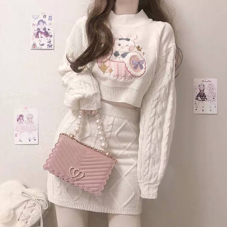 SET LEN ÁO VÁY THỎ LOLITA