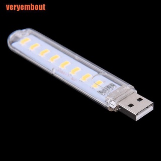 Đèn Led Usb Mini 5v 8 Bóng Tiện Dụng