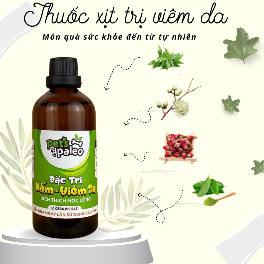 Xịt nấm mèo thảo mộc dành cho chó mèo