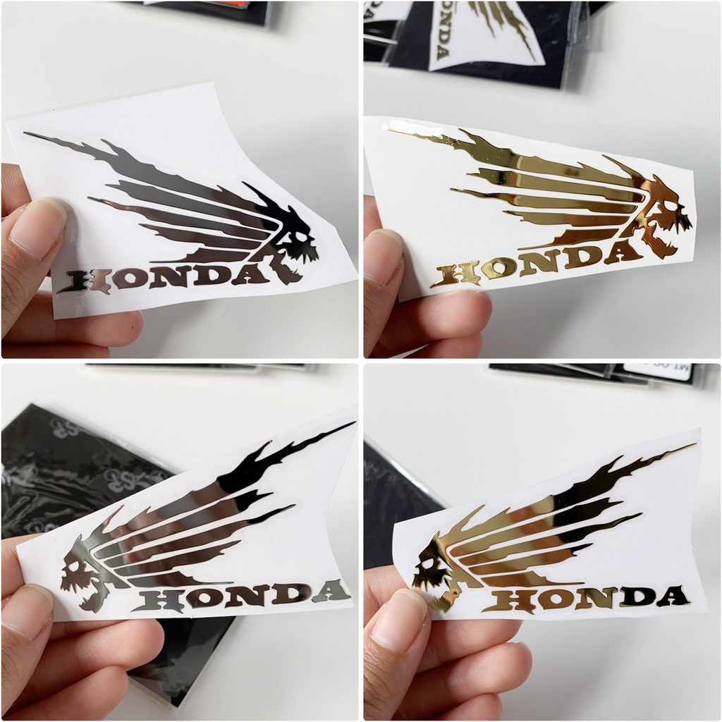 Miếng dán kim loại Honda dùng trang trí cho xe