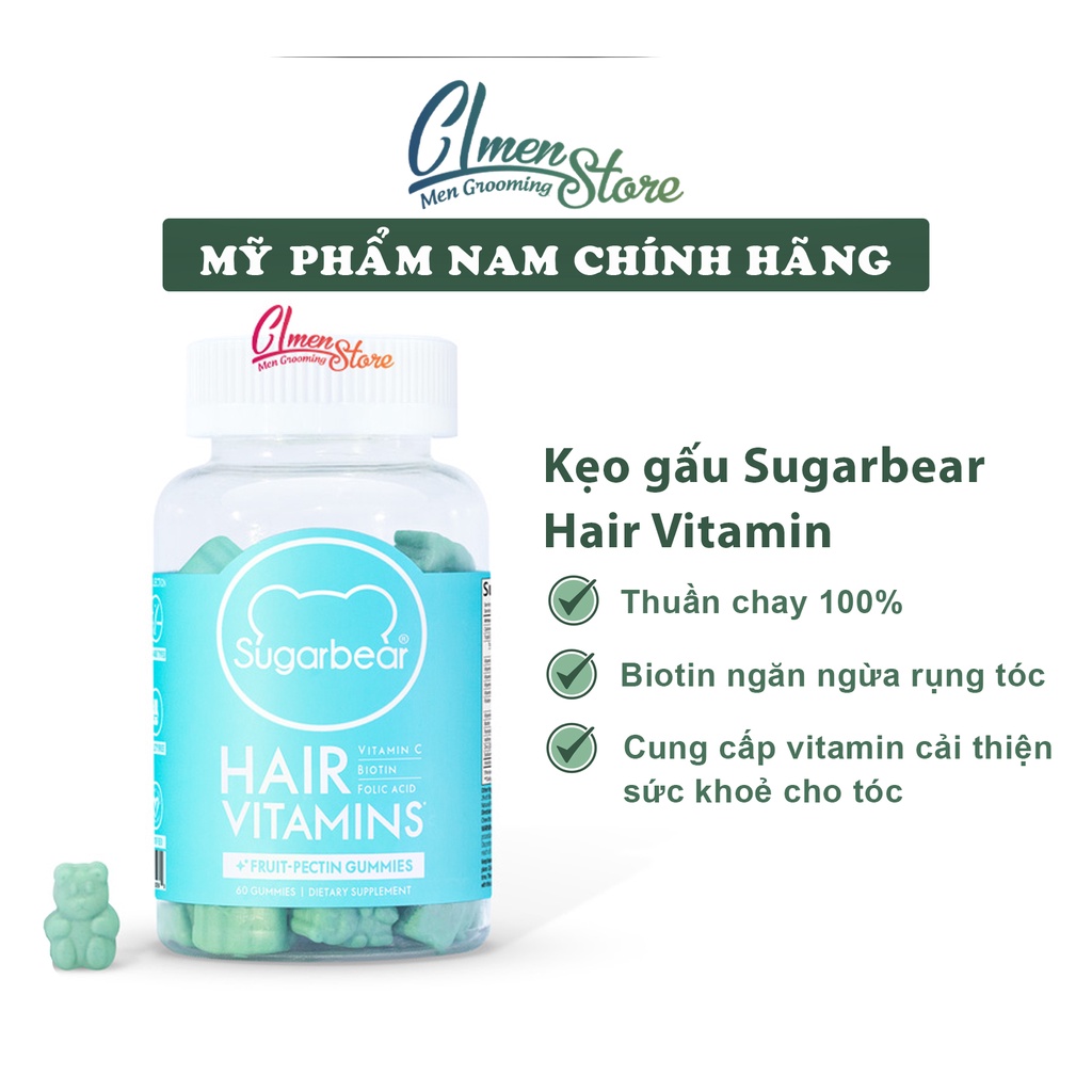 Gói 1 & 3 tháng – Kẹo gấu SUGARBEARHAIR VITAMINS – 180 viên