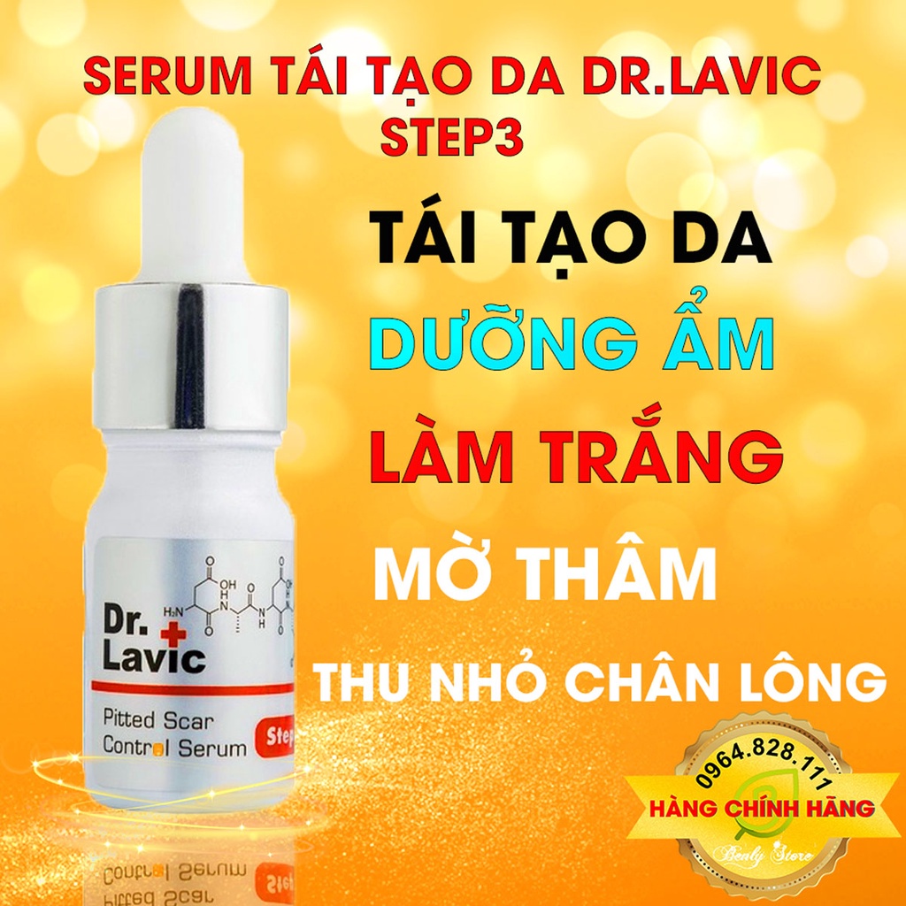 Serum xóa thâm, giảm mụn DR.LAVIC - BEAU SHOP giúp thu nhỏ lỗ chân lông, tái tạp da- Serum 5P, 5K, Step 2, Step 3