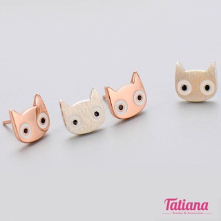 Bông Tai Mạ Bạc Mèo Cute Tatiana BB2023