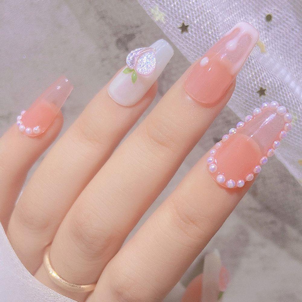 Phụ Kiện Trang Trí Móng Tay Hình Trái Tim Lấp Lánh Xinh Xắn|Phụ Kiện Làm Móng Nghệ Thuật