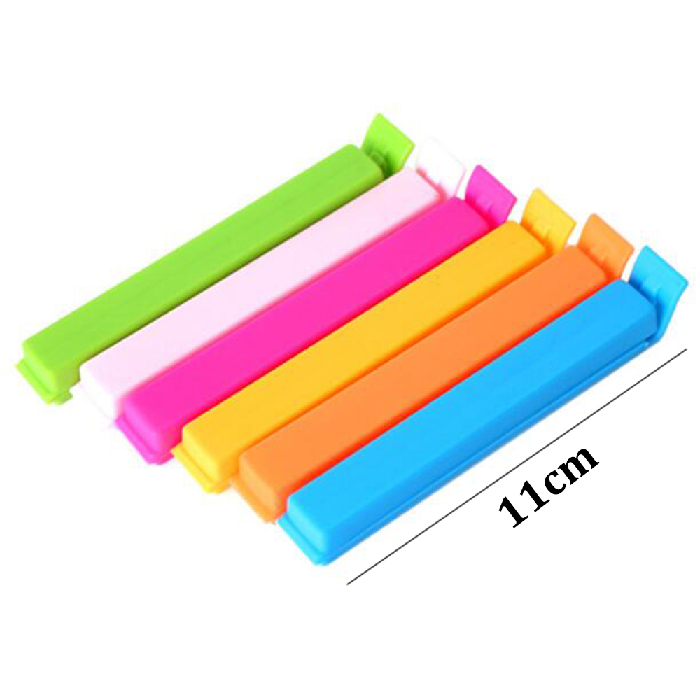 NAMSHEVA 10 Kẹp Miệng Túi Bảo Quản Thực Phẩm Màu Sắc Ngẫu Nhiên