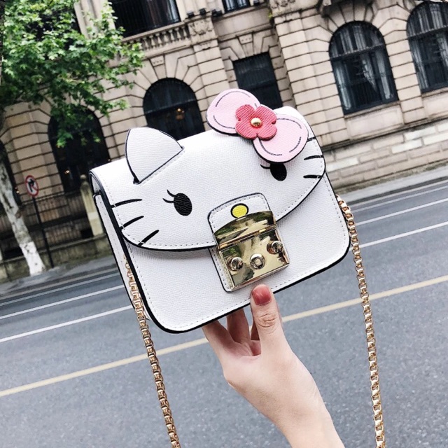 (CÓ SẴN) Túi đeo chéo Hello Kitty