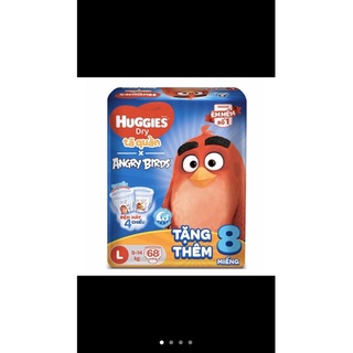 Tã quần Huggies dry L68 bao bì mới ( cộng 8 miếng phiên bản giới hạn )