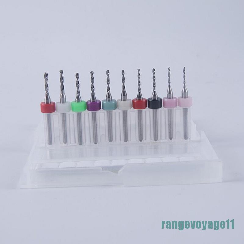 Bộ 10 Mũi Khoan Mini Dùng Để Khoan Pcb