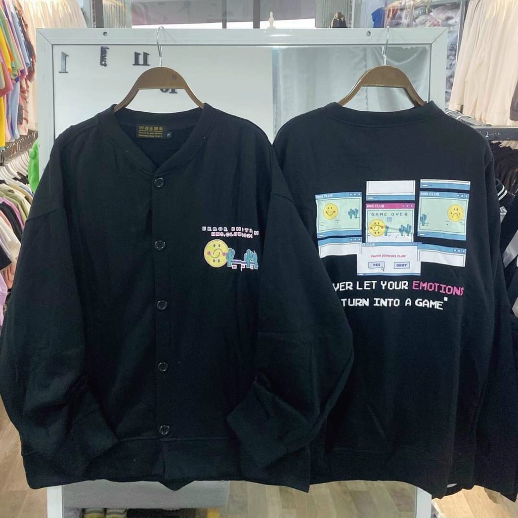 [DEAL] Áo Sweater Nỉ - Áo Hoodie Nữ Nam Unisex KHUY 2 Màu Siêu Hot - Kèm DEAL Sốc Áo Thun | BigBuy360 - bigbuy360.vn