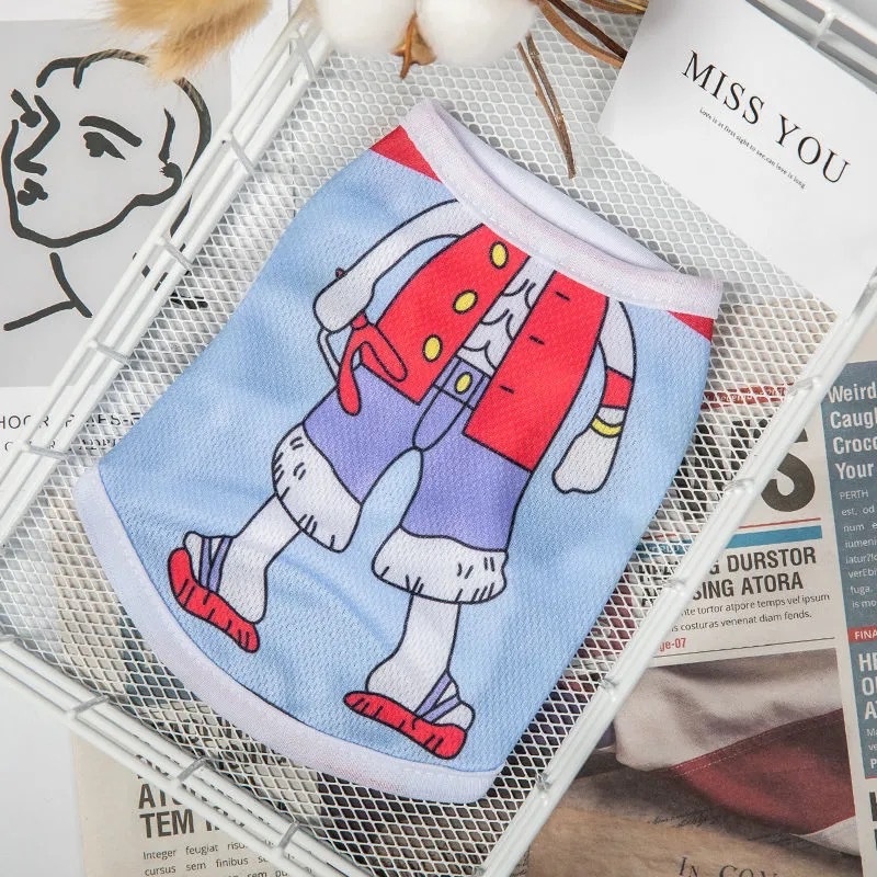 Cute Breathable cat costume dog soft clothes