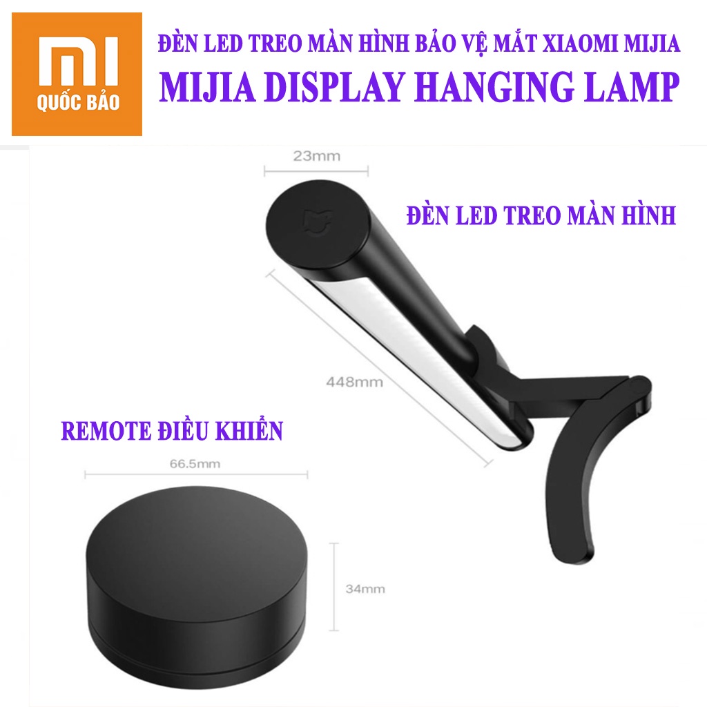 Đèn LED treo màn hình máy tính bảo vệ mắt Xiaomi Mijia MJGJD01YL-  Mijia Display Hanging Lamp- Có Remote điều khiển