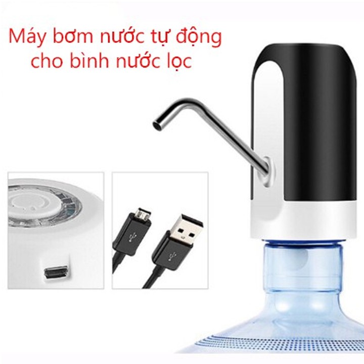 Máy hút nước tự động từ bình nước chạy pin sạc -Vòi bơm nước điện tử tự động