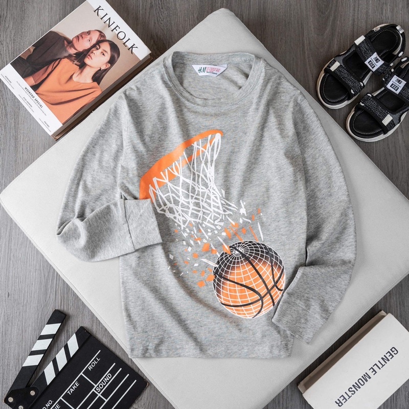 Áo thun cotton bé trai size đại 20-55kg Janeshop mẫu áo thun dài tay mới cho bé trai,mát mịn