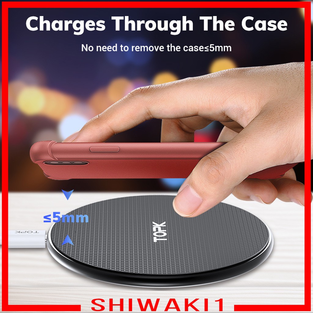 Đế Sạc Nhanh Không Dây Shiwaki1 Chuyên Dụng Cho Iphone Samsung