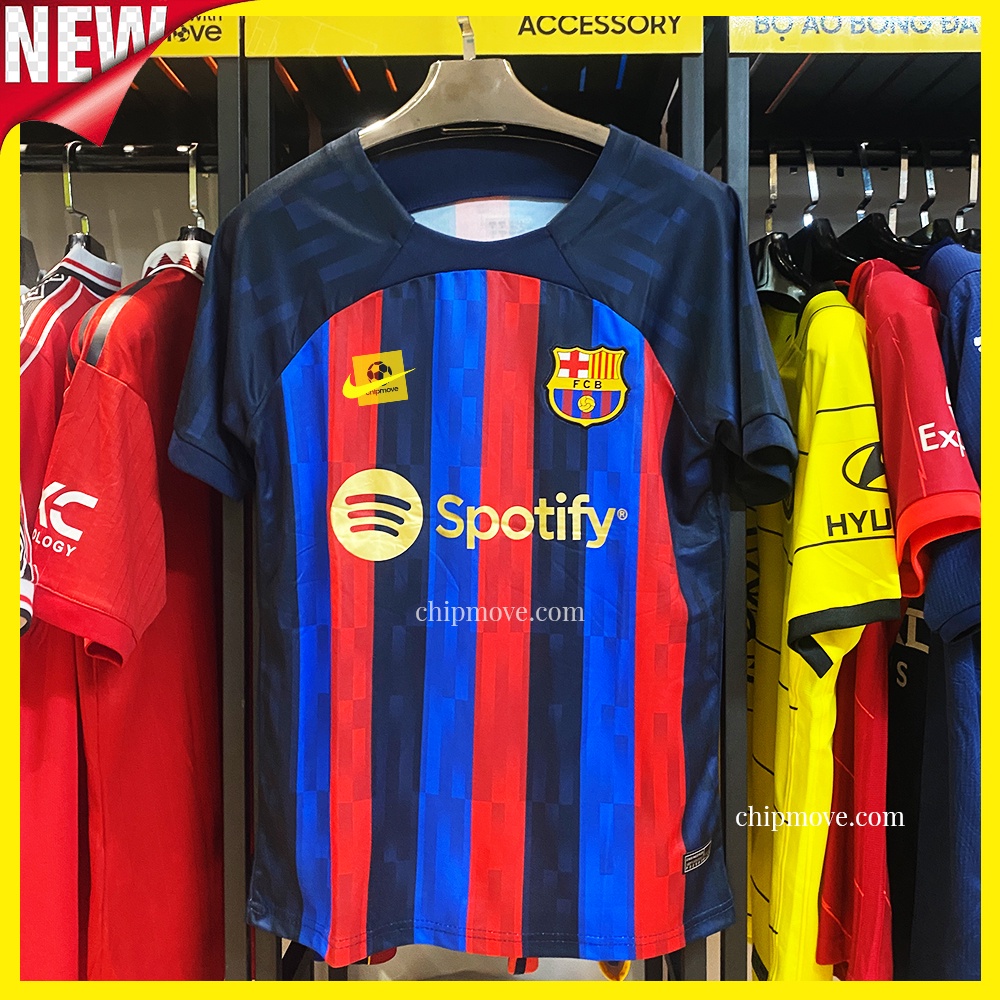 Bộ áo bóng đá Barca đỏ xanh mùa giải mới 22/23 sân nhà Thái cao cấp
