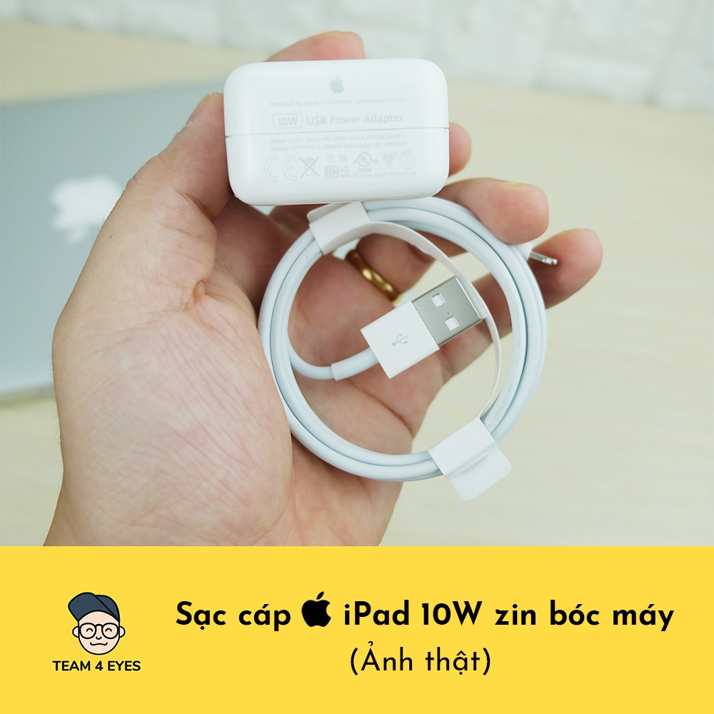 Sạc cáp iPad 10W (Sạc nhanh cho iPhone) zin bóc máy