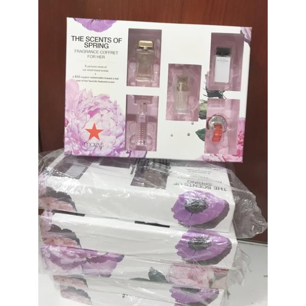 🌸[MACYS] Set nước hoa dành cho Nữ 𝐓𝐇𝐄 𝐒𝐂𝐄𝐍𝐓𝐒 𝐎𝐅 𝐒𝐏𝐑𝐈𝐍𝐆 😍😍😍 | Thế Giới Skin Care