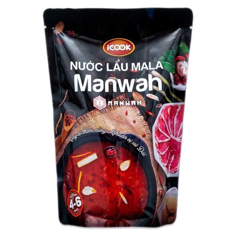 Nước Lẩu Mala/Collagen Manwah/Nấm Đa Dụng Ashima Gói 1KG - Thực phẩm đông lạnh chế biến sẵn
