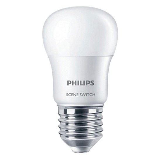 Bóng Đèn Philips LED Scene Switch 2 Cấp Độ Chiếu Sáng 6.5W 3000K E27 P45 - Ánh Sáng Vàng