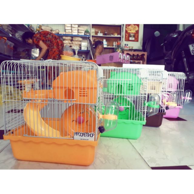 Lồng mặt hề full phụ kiện cho hamster