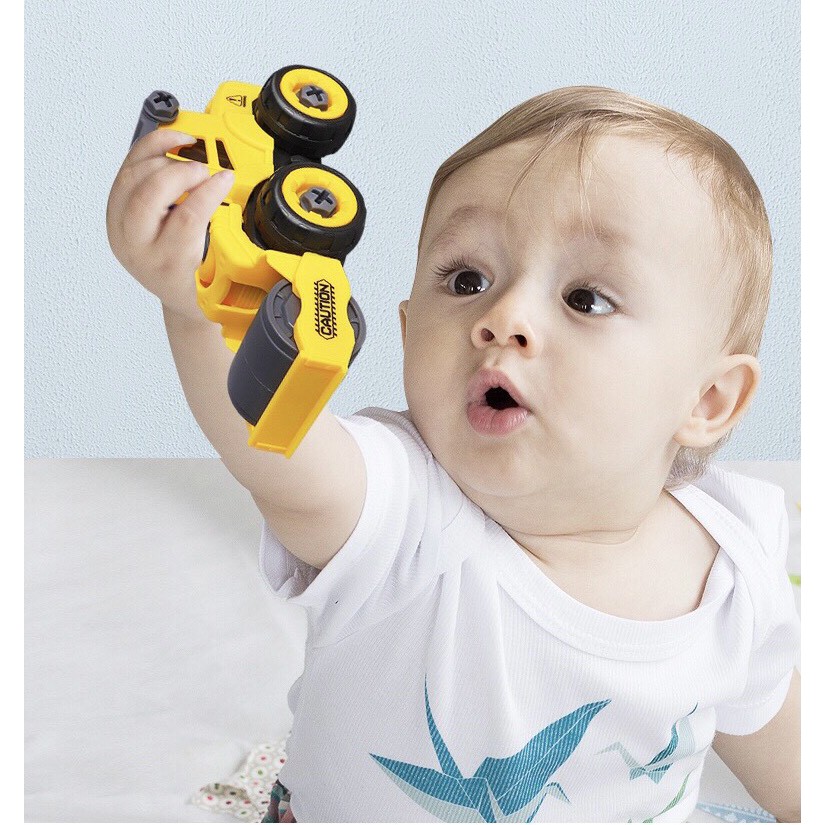 Đồ Chơi Ô Tô Lắp Ghép Xe Công Trường - Xe Đồ Chơi Mô Hình Công Trình Xây Dựng Cho Bé Sóc_toystore