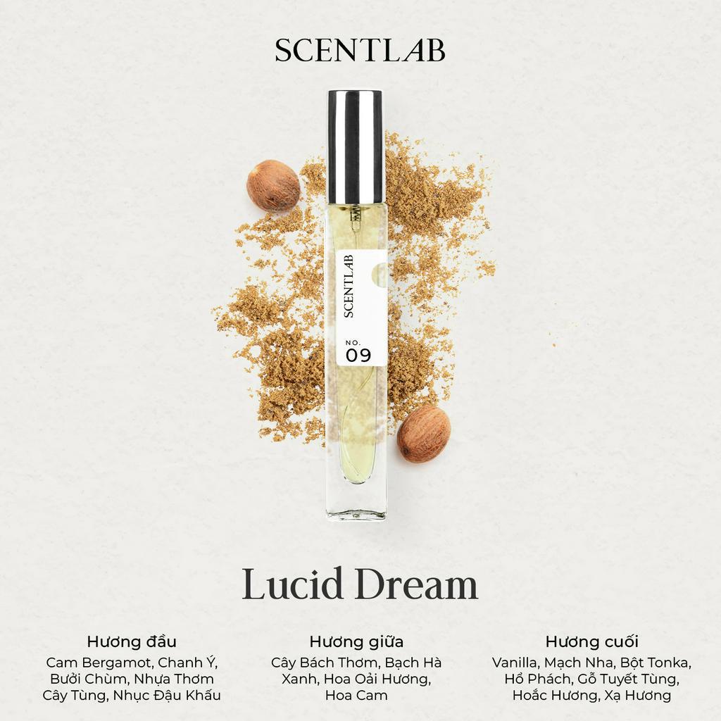 Nước Hoa Nữ SCENTLAB No.09 Lucid Dream 10ml Đằm Thắm, Quý Phái