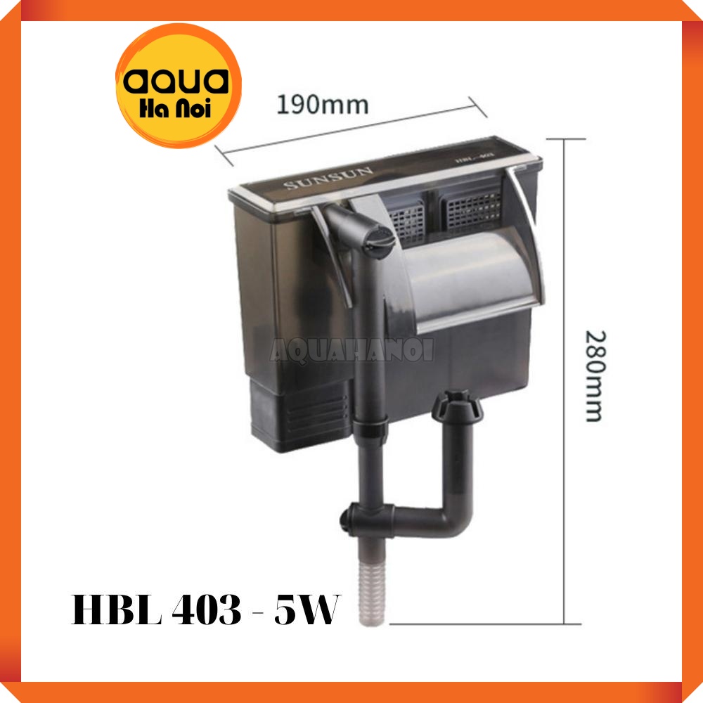Lọc thác SunSun HBL 301/402/403/601/701/ZY003/M06 treo hồ cá cảnh thủy sinh mini  - tiết kiệm điện - Có hút mặt lọc váng