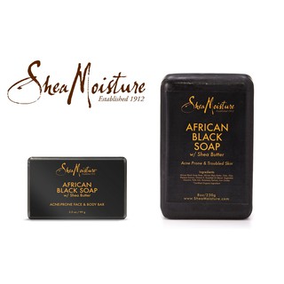 Shea Moisture xà phòng đen Châu Phi African Black Soap ngăn ngừa mụn lưng