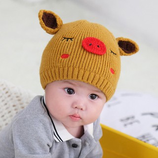 Nón len mũi lợn ngỗ nghĩnh Len27