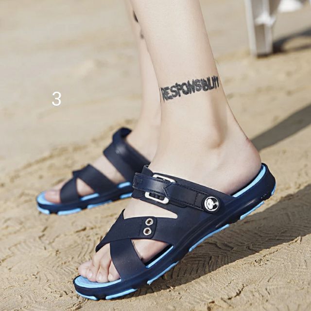 Dép quai hậu dây đan chéo nam