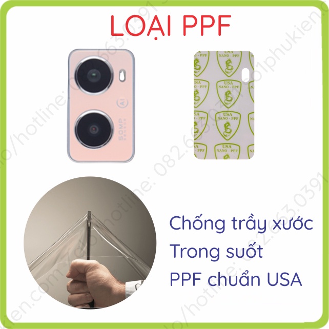 Dán bảo vệ camera Oppo A96 nano chống bể và ppf chống trầy