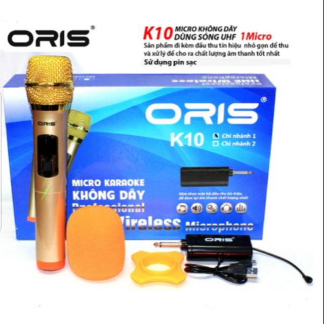 Micro không dây cho loa kéo ORIS K10