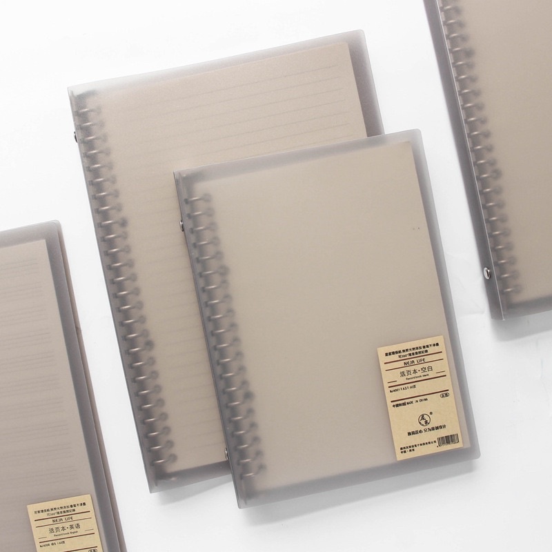 Bìa Sổ còng A4 4 8 lỗ, File bìa sổ A4 A5 B5 thanh còng sắt chắc chắn, binder sổ còng nhựa cứng giữ form sổ