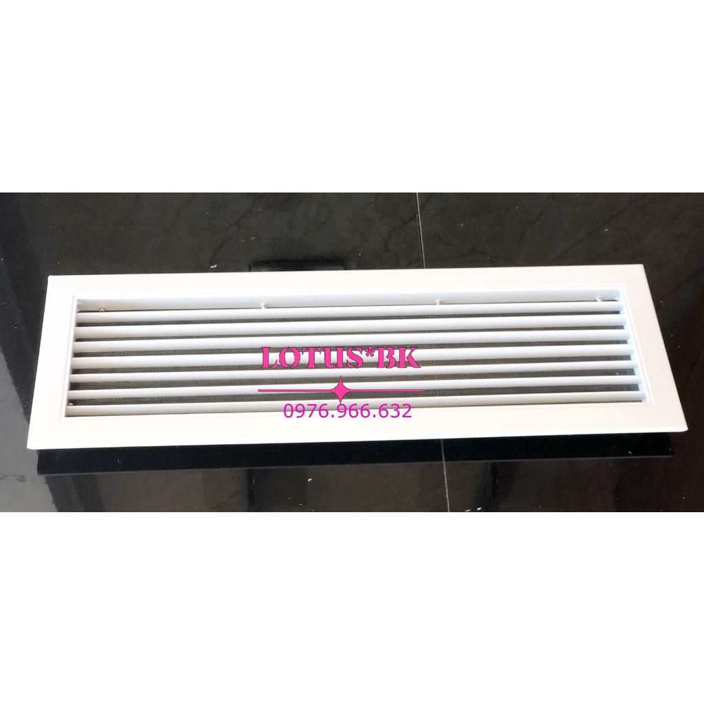 Vỉ gió cửa đi 55x15cm , chất liệu nhôm, chống chuột-muỗi-côn trùng bảo hành 12 tháng