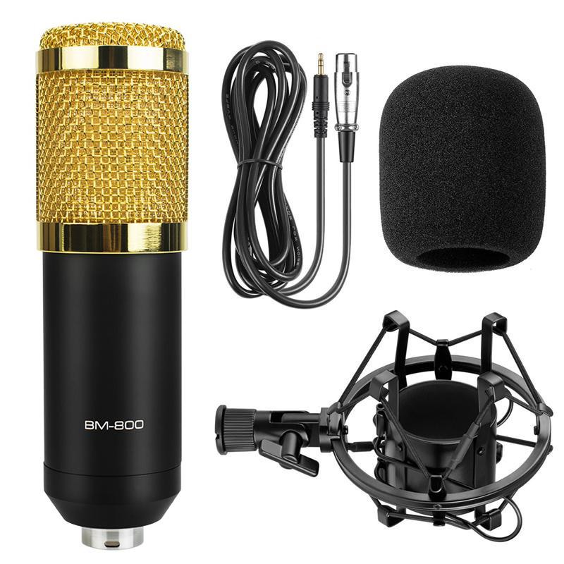 Micro Thu Âm [FREESHIP] Mic Livestream Không Cần Soundcard, Mic Karaoke Sống Động Bass Đỉnh