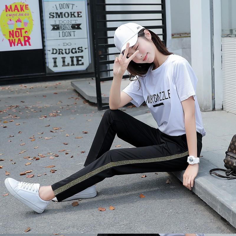 Korea Joker Hot Ins Slacks Women Trouser With Trim Pants | BigBuy360 - bigbuy360.vn