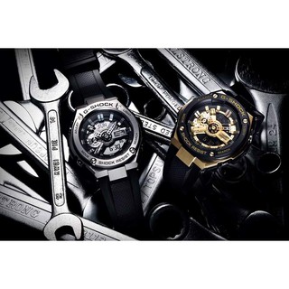 Đồng Hồ Nam Thể Thao G-Shock G-Steel GST-400 & GST-410 Màu Bạc - Vàng kèm hộp hãng