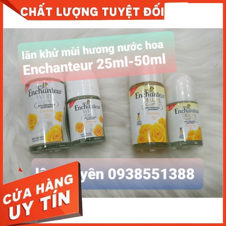 Lăn khử mùi trắng da Enchanteur  25ML-  50ml FREESHIP , khử mùi , giảm thâm sần dưới cách tay, mùi hương hoa quyến rũ