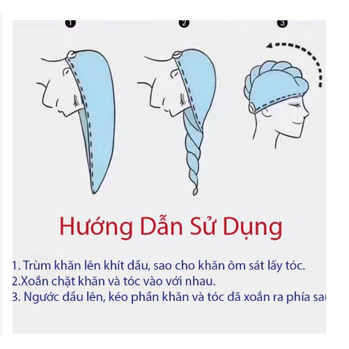 SIÊU PHẨM-KHĂN QUẤN Ủ TÓC SIÊU THẤM THẦN THÁNH MỀM MIN