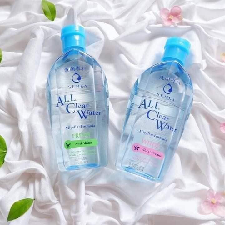 Nước tẩy trang dưỡng trắng Senka All Clear Water Micellar Formula 230ml Nhật Bản