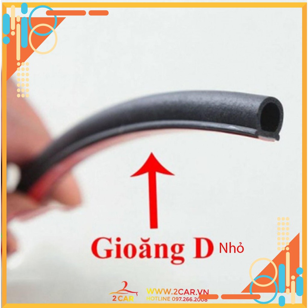 GIOĂNG CAO SU CHỐNG ỒN, CHỐNG BỤI XE HƠI DẠNG CHỮ D nhỏ