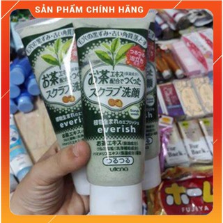 Sữa rửa mặt tẩy tế bào chết everish trà xanh