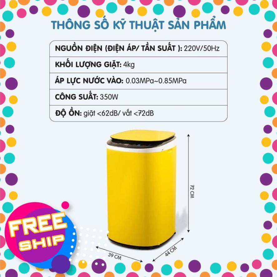 Máy giặt quần áo mini, Máy giặt đồ cho bé tự động hoàn toàn màu hồng