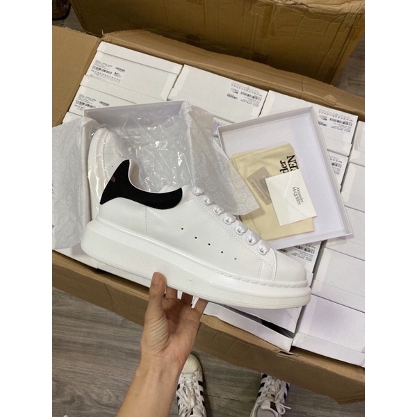 [SIEU PHAM] Giày thể thao Sneaker Mcqueen Trăng gót đen độn đế 5p Nam nữ Ảnh thật + Freeship | BigBuy360 - bigbuy360.vn
