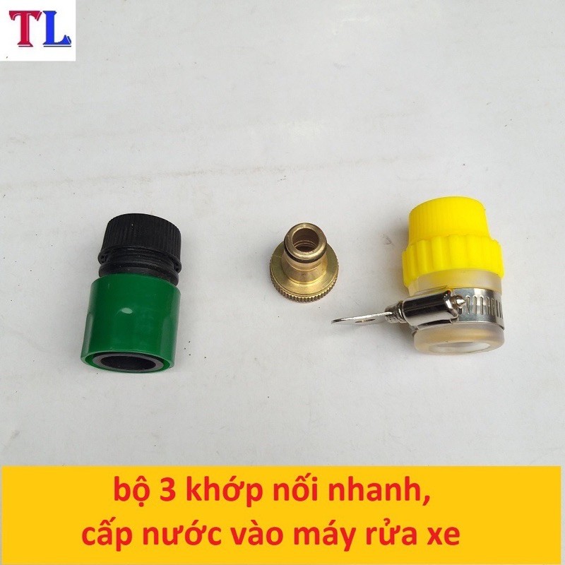 Đầu nối dây hút máy rửa xe-đầu nối ống hút máy rửa xe ( bộ 3 cái)